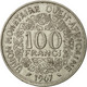 Monnaie, West African States, 100 Francs, 1967, TTB, Nickel, KM:4 - Costa De Marfil