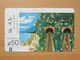 Japon Japan Free Front Bar, Balken Phonecard  / 110-7443 / Painting / Rail / Tunnels - Japan