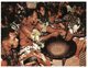 (PF 200) Fiji - Yaqona Ceremony (with Vanuatu Stamp At Back Of Card) - Fidji