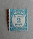 2 FRS TAXE N°61 OBLITERE COTE 50€ - 1859-1959 Used