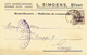 Postkaart Publicitaire BILSEN 1917 - L. SIMOENS - Drukkerij-Boekhandel - Germania Censure HASSELT - Bilzen