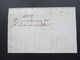 AD 1852 Rahmenstempel R2 Pyrmont Nach Blomberg Mit AK Stempel K1 Blomberg. Bartaxe 2 Farbig Violett 1/4 Und Blau 1/2 - Cartas & Documentos