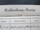 Delcampe - Schweiz 1882 Dienstpost Bern / Muri B/Bern. Enschreibungsanzeige. Interessantes Dokument! - Portofreiheit