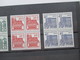 Berlin 1964 Freimarken Deutsche Bauwerke 4er Blöcke! Sauber Postfrisch / ** Katalogwert Nur Als Paare Schon 130€ - Unused Stamps