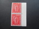 Delcampe - BRD 1955 Int. Briefmarkenausstellung Westropa 1955 Nr. 217 / 218 Senkrechte Paare Vom Rechten Bogenrand! Sauber ** - Unused Stamps