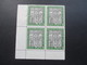 BRD 1951 Marienkirche Nr. 139 Als Eckrand 4er Block Unten Links! Postfrisch / ** Bogenrand Mit Anhaftung! KW 440€ - Unused Stamps
