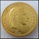 COPIE - 1 Pièce Plaquée OR Sous Capsule ! ( GOLD Plated Coin ) - France - 100 Francs Napoléon III Tête Laurée 1862 BB - Autres & Non Classés