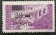 ISTRIA E LITORALE SLOVENO 1946 VARIETA' P SCOLPITA VARIETY SEGNATASSE DUE TAXE PORTO LIRE 20 SU 30 MNH FIRMATO SIGNED - Occup. Iugoslava: Litorale Sloveno