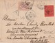 Lettre De Maurice 1911 Pour Rome , Taxée En Italie Et Réexpédié Et Taxée A Beyrouth Levant Autrichien RRR - Maurice (...-1967)