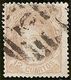 1870-ED. 113  GOB. PROVISIONAL. EFIGIE ALEGÓRICA DE ESPAÑA- 12 CUARTOS CASTAÑO-USADO PARRILLA CON CIFRA DE GRANADA- - Used Stamps