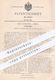 Original Patent - Julio Guimaraes , Berlin , 1901 , Petroleumlampe | Petroleum - Lampe | Brenner , Licht , Lampen !!! - Historische Documenten