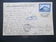 Deutsche Luftpost: 1928 Zeppelin(?) Air PPC To Calif., USA (#MB5) - Cartas & Documentos