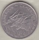 CAMEROUN &ndash; CAMEROON . 100  Francs 1972 ,  En Nickel .KM# 16 - Cameroon