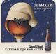 2 Sous-bock Bierviltje, Bierdeckel, Coaster, Carton, Sotto Bicchieri  BUSH BIERE DE NOËL Français Et Flamand - Bierdeckel