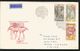 J) 1976 CZECHOSLOVAKIA, JIRAFAS, ELEPHANTS AND ANTILOPES AND FLAMINGOS, MULTIPLE STAMPS, AIRMAIL, CIRCULATED COVER, FROM - Covers & Documents