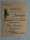 The RENALDOS Dansorkest (  Café DANCING STARLIGHT Montignystraat 148 Antwerpen ) Anno 19?? ( Zie Foto Details ) !! - Plakate & Poster