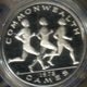 SAMOA $1 TALA EMBLEM FRONT RUNNERS COMMONWEALTH GAMES SPORT BACK 1978 SILVER PROOF KM30a READ DESCRIPTION CAREFULLY !!! - Samoa