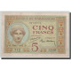 Billet, Madagascar, 5 Francs, Undated (ca.1937), KM:35, SUP+ - Madagascar