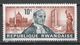 Rwanda 1966. Scott #147 (MH) Pope Paul VI, St. Peter's, UN Headquarters, Statue Of Liberty - Neufs