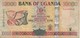 BILLETE DE UGANDA DE 10000 SHILLINGS DEL AÑO 2005 (ANTILOPE-DEER) (BANKNOTE) - Uganda