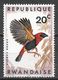 Rwanda 1967. Scott #239 (MH) Bird, Red Bishop - Neufs