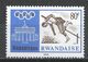 Rwanda 1968. Scott #269 (MNH) Olympic Games, High Jump, Berlin 1936 - Neufs