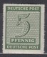 SBZ West-Sachsen 116 D X, Postfrisch *, Geprüft, Ziffern 1945 - Sonstige & Ohne Zuordnung