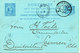 Netherlands Postal Stationery Lettercard Double Sent To Germany Rotterdam 7-12-1897 - Briefe U. Dokumente