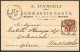 1902 Italy Commercio Carta A. D'Angeli, Modena - Sassuolo. Advertising Postcard - Marcophilia