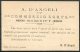 1902 Italy Commercio Carta A. D'Angeli, Modena - Sassuolo. Advertising Postcard - Marcophilia