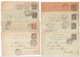 Lot De 12 Entiers Postaux: 1894: 1896: 1897: 1898: 1904 - Envoyés à Toulon. - Lots Et Collections : Entiers Et PAP