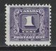 Canada SG D9, Sc J6, Mi P6 * MH - Postage Due