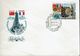 Sowjetunion USSR CCCP 1982 - Gemeinsamer Weltraumflug UdSSR-Frankreich - MiNr 5190-5192 + BL 156 FDC - UdSSR