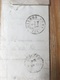 Lettre Louvain (sc) 1860 Avec Numéro 11 Vers Kerkhove Par Gand Verso D.C Audenaerde - 1849-1865 Medallions (Other)