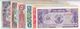 SUDAN 25 50 PT. 1 5 10 20 50 POUND 1987 1991 P- 37 38 39 45 46 47 48 UNC SET */* - Sudan