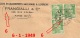 1ER JOUR TARIF à 15F. 6-1-1949. 2 FRAPPES PARIS 66 R. D'ALESIA + Mécanique. - 1921-1960: Période Moderne