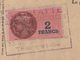 Quittance De Loyer /Reçu/Timbre Fiscal 2 Francs/ Boulogne-Billancourt/ 1945                        QUIT18 - Non Classés