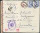 Lettre Affr. Franco à 150vcos Obl. CERTIFICADO SAN SEBASTIAN Sur Lettre Recommandée Du 8 Mai 1939 Vers Bruxelles+ Bande - Marcas De Censura Nacional