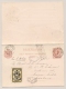 Delcampe - Suriname - 1892 - 2,5 Cent Hulpzegel Op 2,5+2,5 Cent Briefkaart G8 - Stoomschepen Rechtstreeks Naar Amsterdam - Suriname ... - 1975