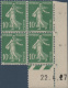 N°__159 COIN DATE SURCHARGE 10C. VERT TIMBRES NEUFS**, 1921-1922 - ....-1929