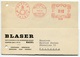 RC 8125 SUISSE 1953 AFFRANCHISSEMENT MÉCANIQUE PUBLICITAIRE BLASER BASEL - Brieven En Documenten