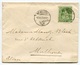 RC 8128 SUISSE 1879 - 25c HELVETIA ASSISE OBL. MENNEDORF POUR MULHOUSE ALSACE ALLEMAGNE LETTRE COVER TB - Storia Postale