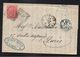 TORINO - TURIN - ITALIE - ITALIA / 1870 LAC POUR PARIS & CACHET D'ENTREE EN FRANCE (ref 7440) - Poststempel