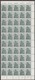 Delcampe - DDR, 1953, Fünfjahrplan I, MiNr. 362-379 (ohne 371), **, Halbe Schalterbögen Ungefaltet (50), Meist Mit DV, Meist Mit RL - Ongebruikt
