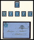 Delcampe - 1854/1852, EMPIRE NON DENTELES: Très Belle Collection De Timbres (neufs Et Oblitérés) Et Lettres, Par Multiple. De Nombr - Collections