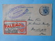 Carte Publicitaire 1934 Brasserie Du Faleau à Chatelineau & Cachet Auvelais Maison Du Peuple - Charleroi