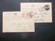 Victoria, Australia: 2 X 1890 Postal Card To Geelony, Etc. (#VB10) - Covers & Documents