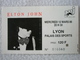 Ancien Ticket De Concert ELTON JOHN Mercredi 12 Mars 1986 à LYON Palais Des Sports - Tickets D'entrée
