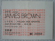 Ticket De Concert De JAMES BROWN à Lyon Au Palais Des Sports Le Jeudi 24 Avril 1986 - Tickets D'entrée