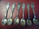 Superbe Collection 6 Petites Cuillères Poinçon 60 Grammes Argent ? Ciselée Ancien Et Non Servit NORVEGE Kongsberg Norge - Spoons